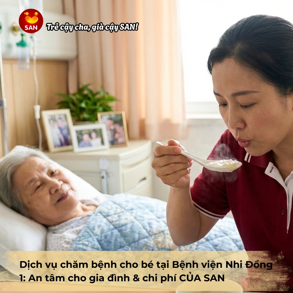 dịch vụ chăm bệnh cho bé tại Bệnh viện Nhi Đồng 1