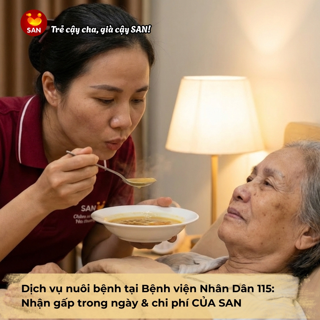 dịch vụ nuôi bệnh tại Bệnh viện Nhân Dân 115