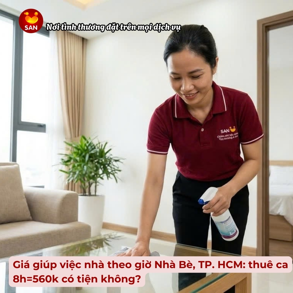 giúp việc nhà theo giờ Nhà Bè