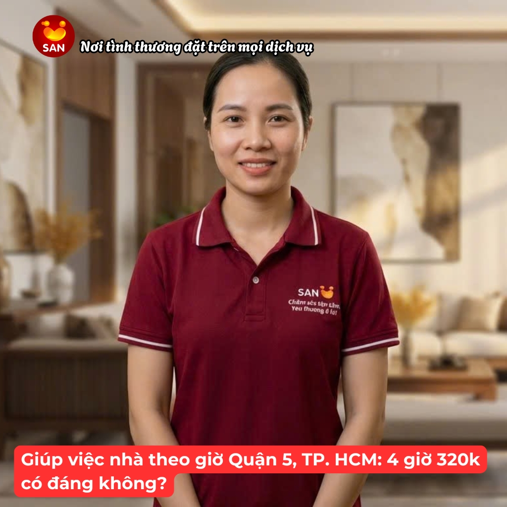 Giúp việc nhà theo giờ Quận 5
