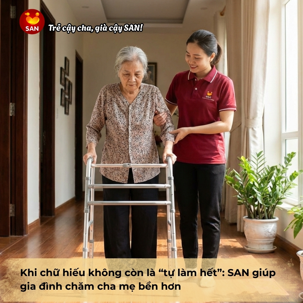 Chăm sóc cha mẹ bền hơn