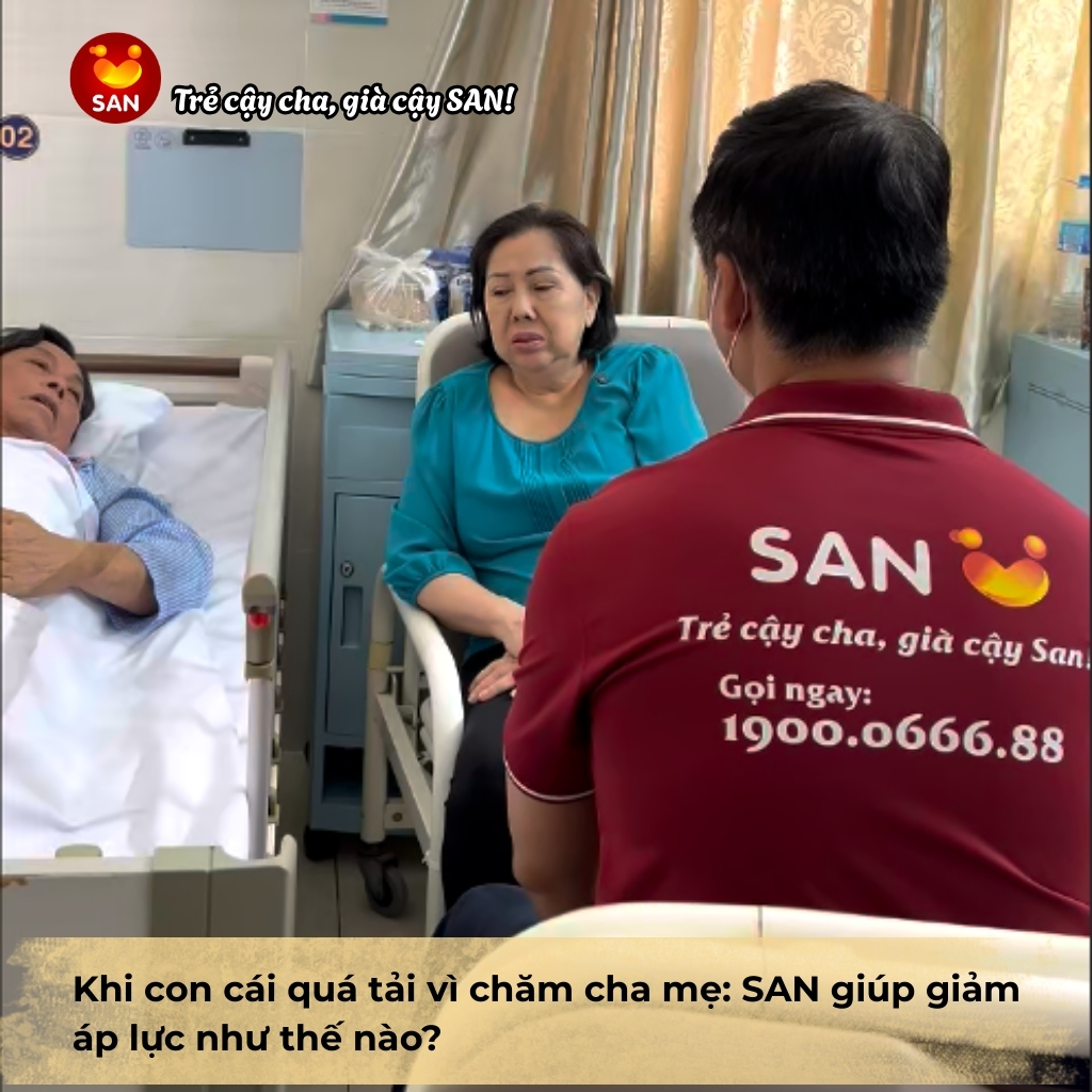 Quá tải vì chăm sóc cha mẹ