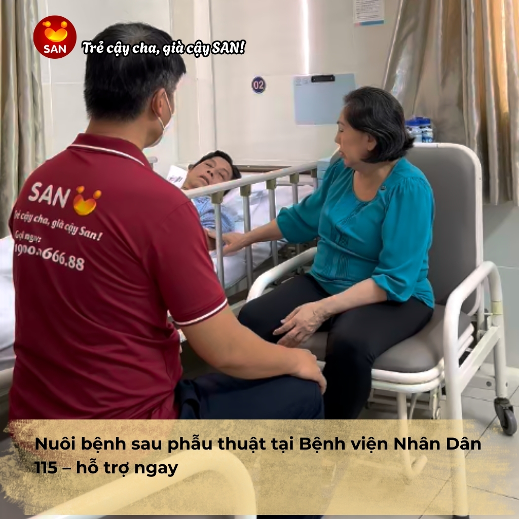 nuôi bệnh sau phẫu thuật tại Bệnh viện Nhân Dân 115