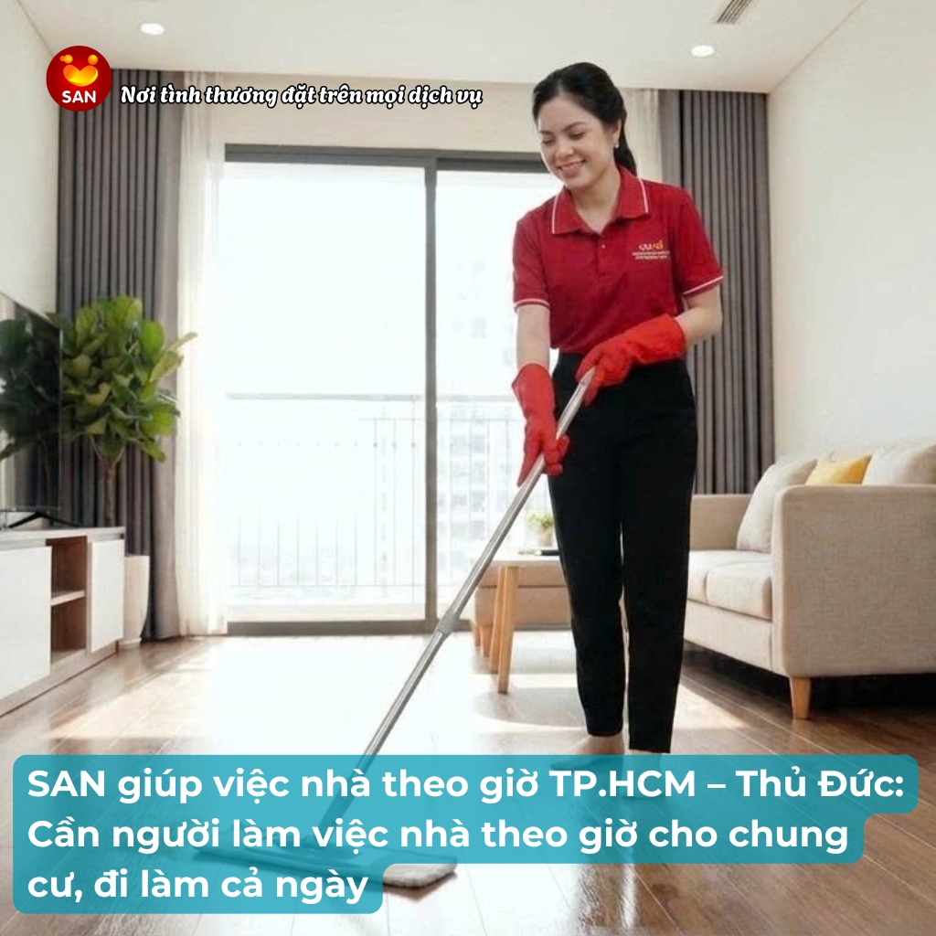 Giúp việc nhà theo giờ Thủ Đức
