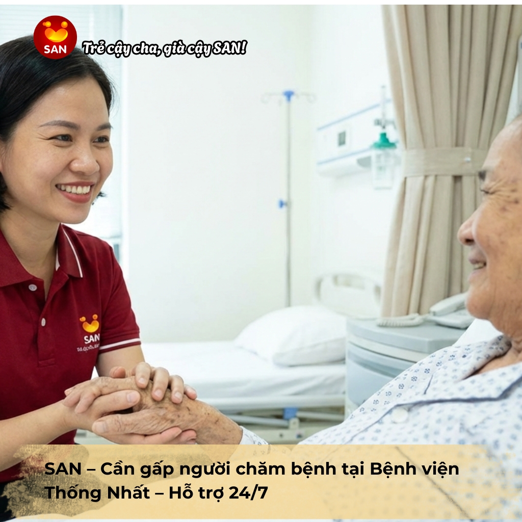người chăm bệnh tại Bệnh viện Thống Nhất