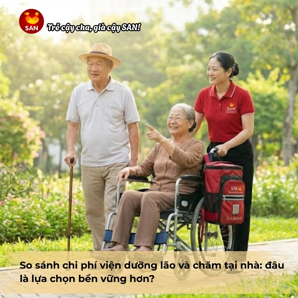 chi phí viện dưỡng lão và chăm tại nhà
