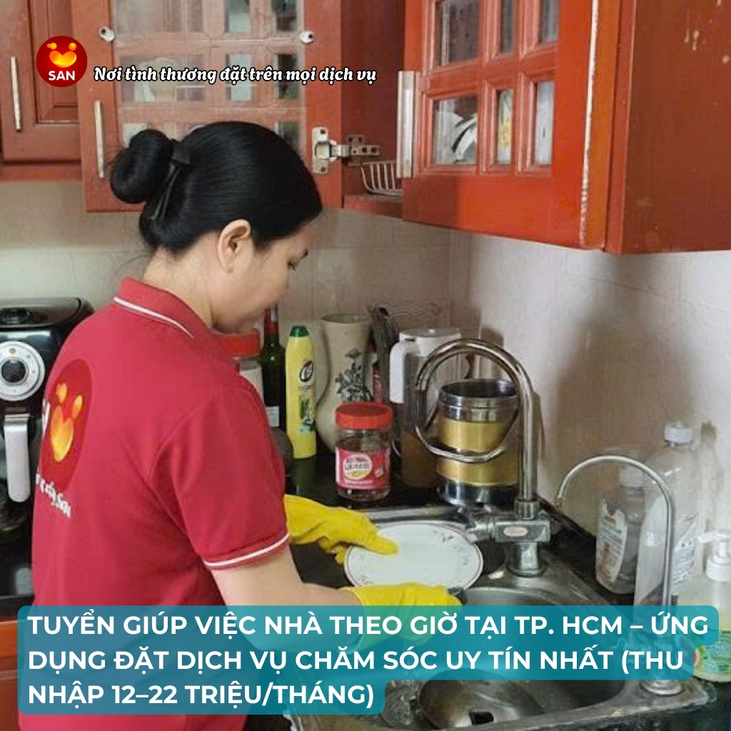 tuyển giúp việc nhà theo giờ TP. HCM