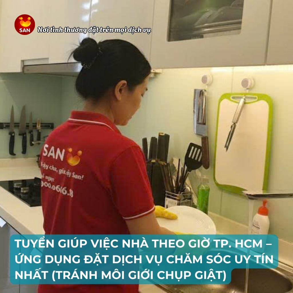 Tuyển giúp việc nhà theo giờ