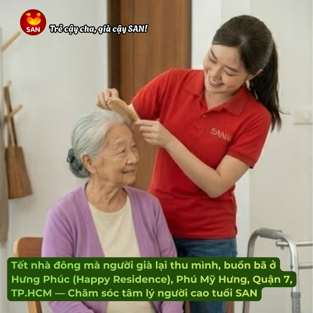 Chăm sóc người già dịp Tết