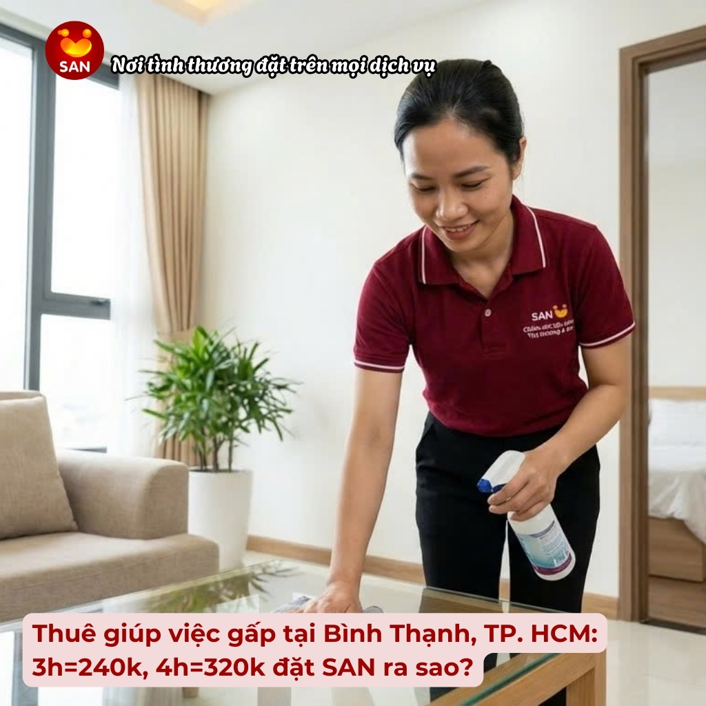 giúp việc gấp tại Bình Thạnh