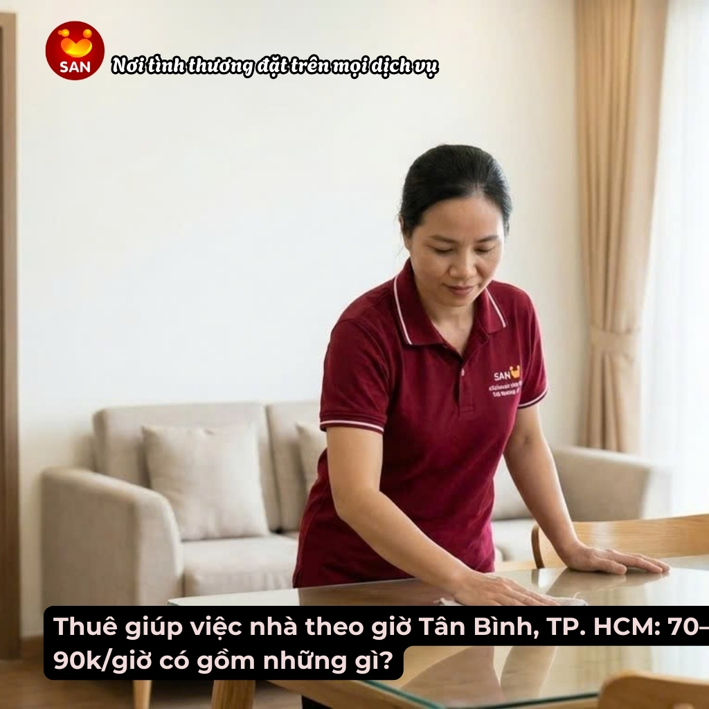 Hourly house cleaning services in Tan Binh