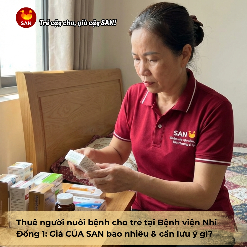dịch vụ chăm bé tại Bệnh viện Nhi Đồng 1