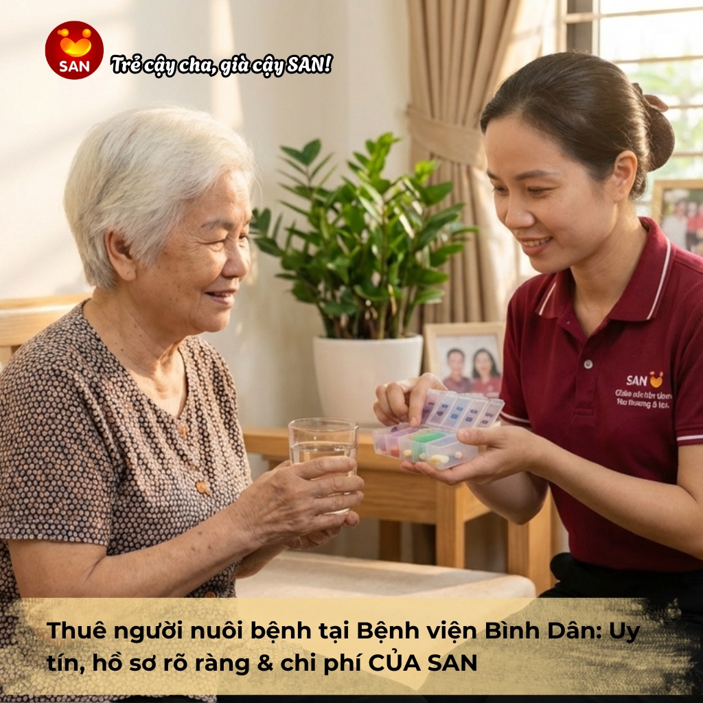 Thuê người nuôi bệnh tại Bệnh viện Bình Dân
