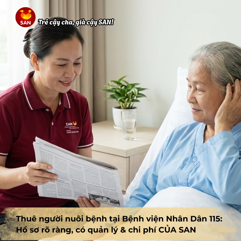 thuê người nuôi bệnh tại Bệnh viện Nhân Dân 115