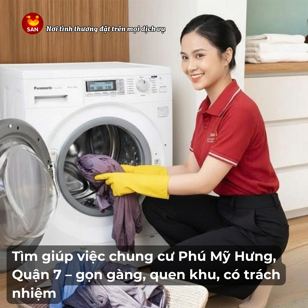 tìm giúp việc chung cư Phú Mỹ Hưng