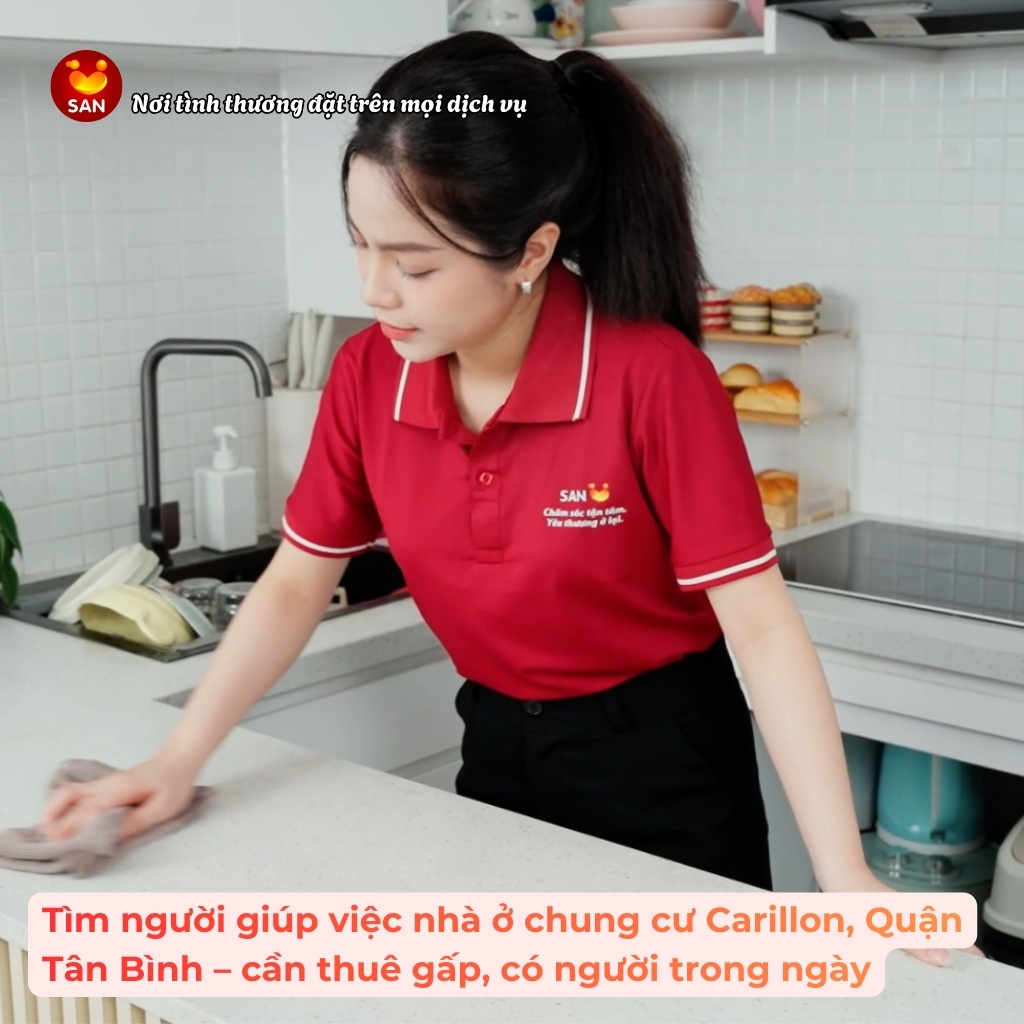 người giúp việc nhà chung cư Carillon