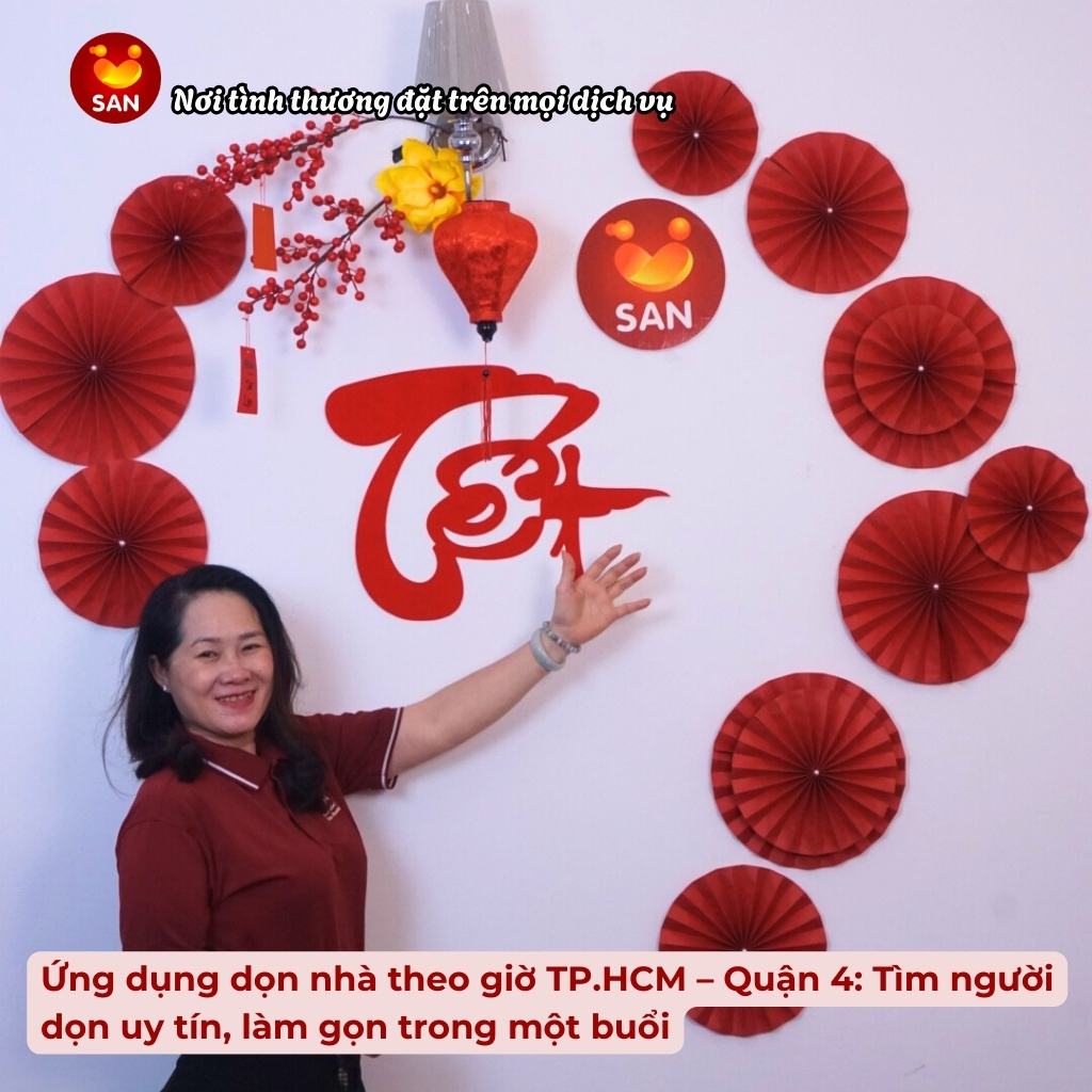 Ứng dụng dọn nhà theo giờ Quận 4