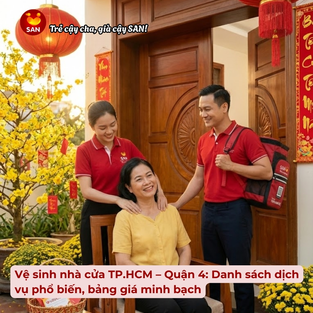Vệ sinh nhà cửa TP.HCM Quận 4