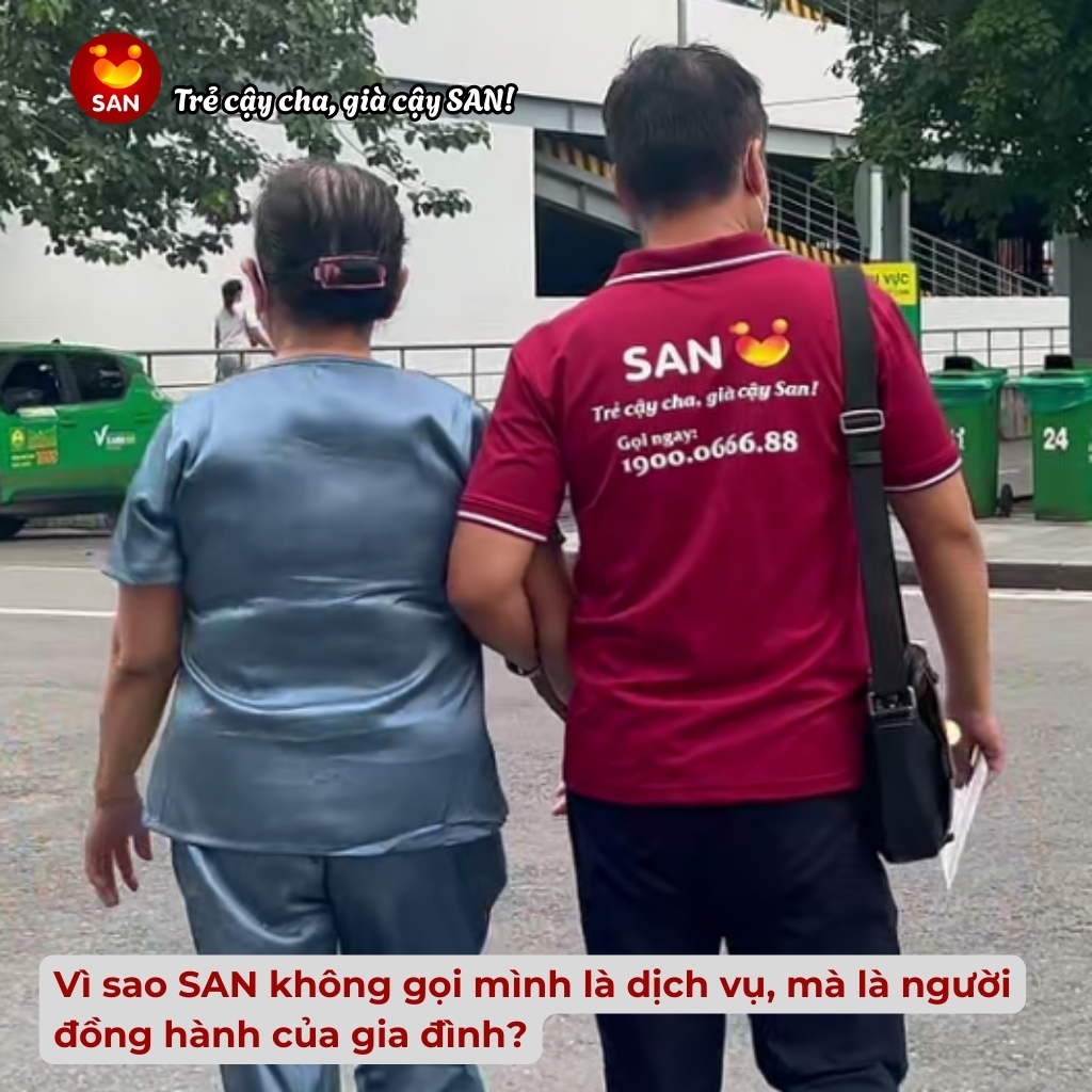 người đồng hành chăm sóc cha mẹ