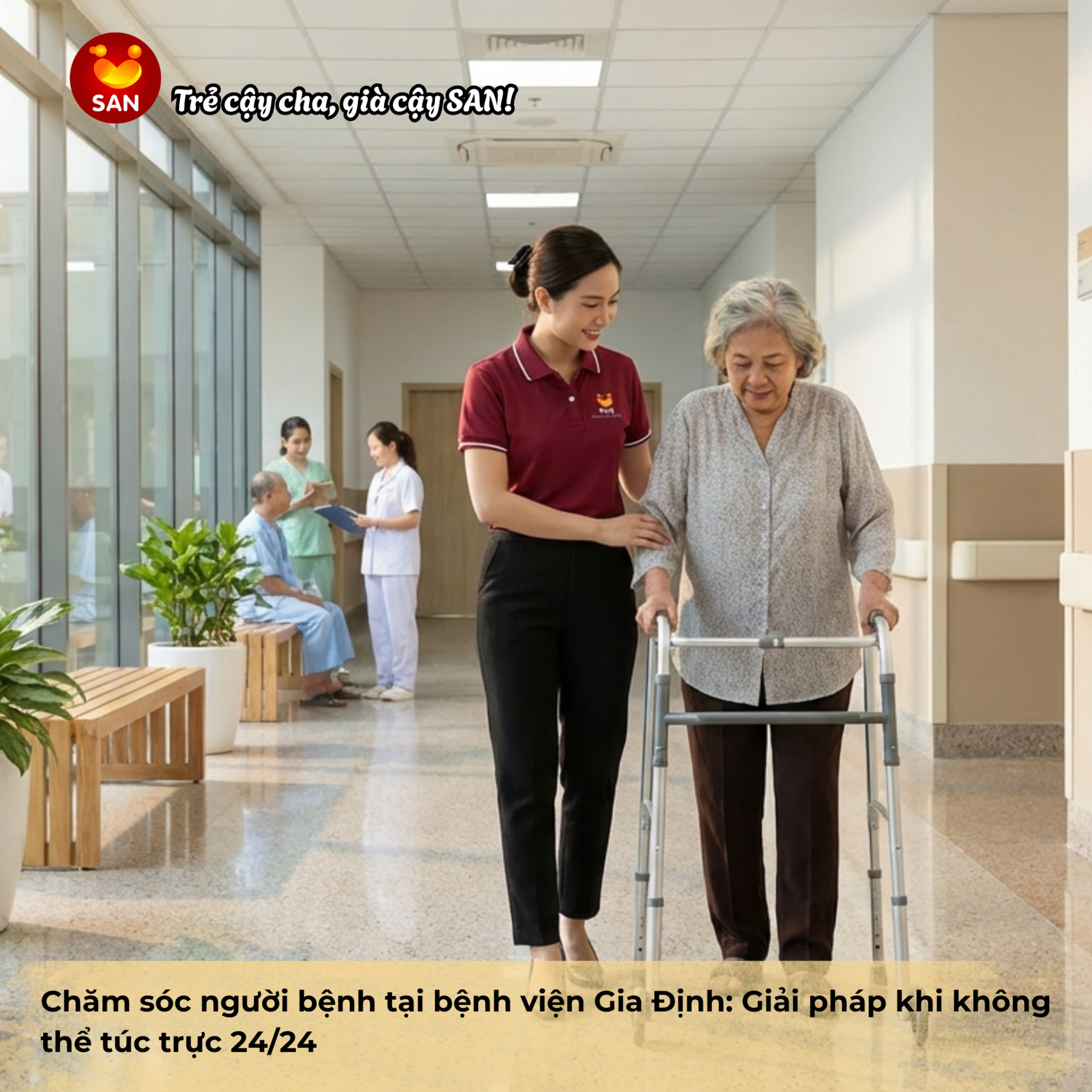 Patient care at Gia Dinh Hospital: Solutions when 24/7 on-call service is not possible.