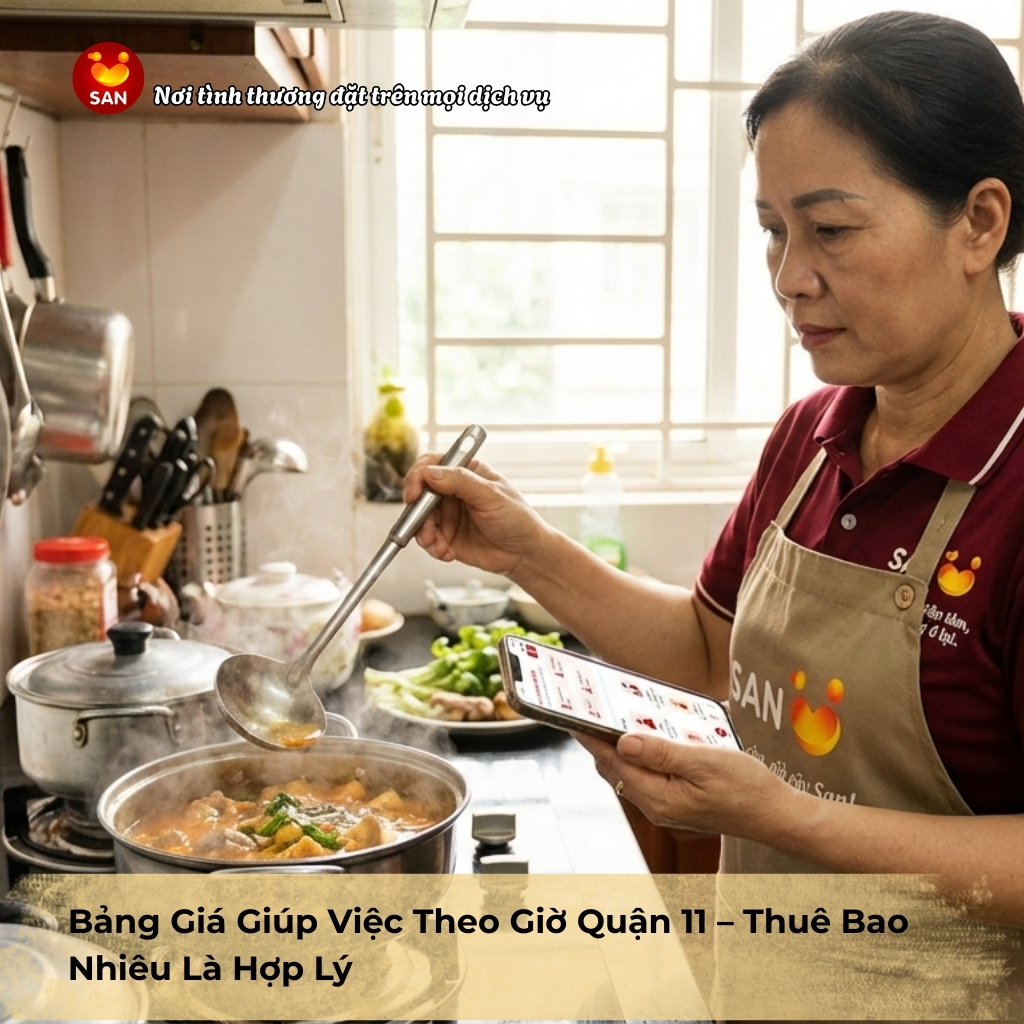 giúp việc theo giờ Quận 11