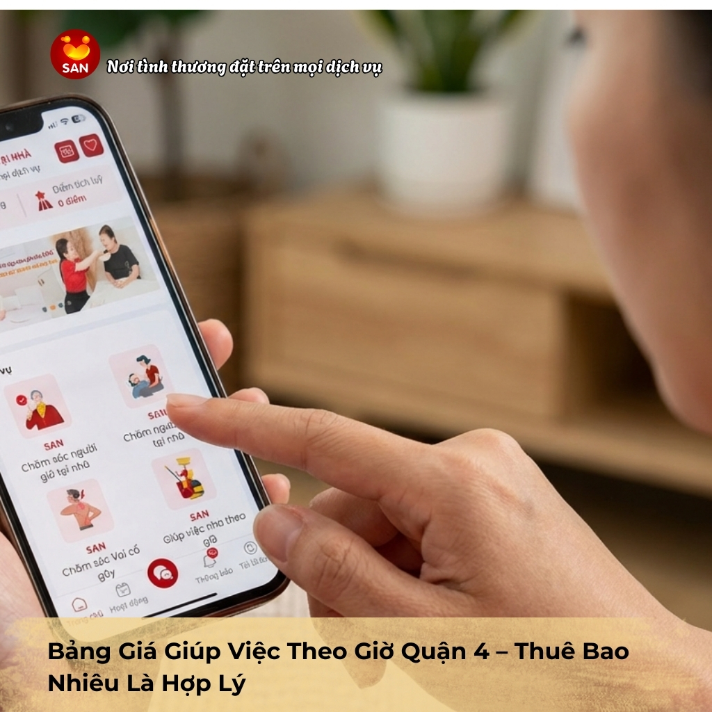 giúp việc theo giờ Quận 4
