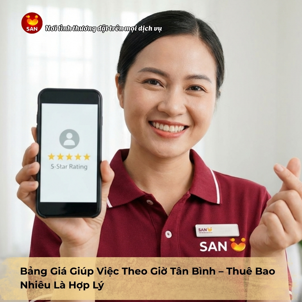 giúp việc theo giờ Tân Bình