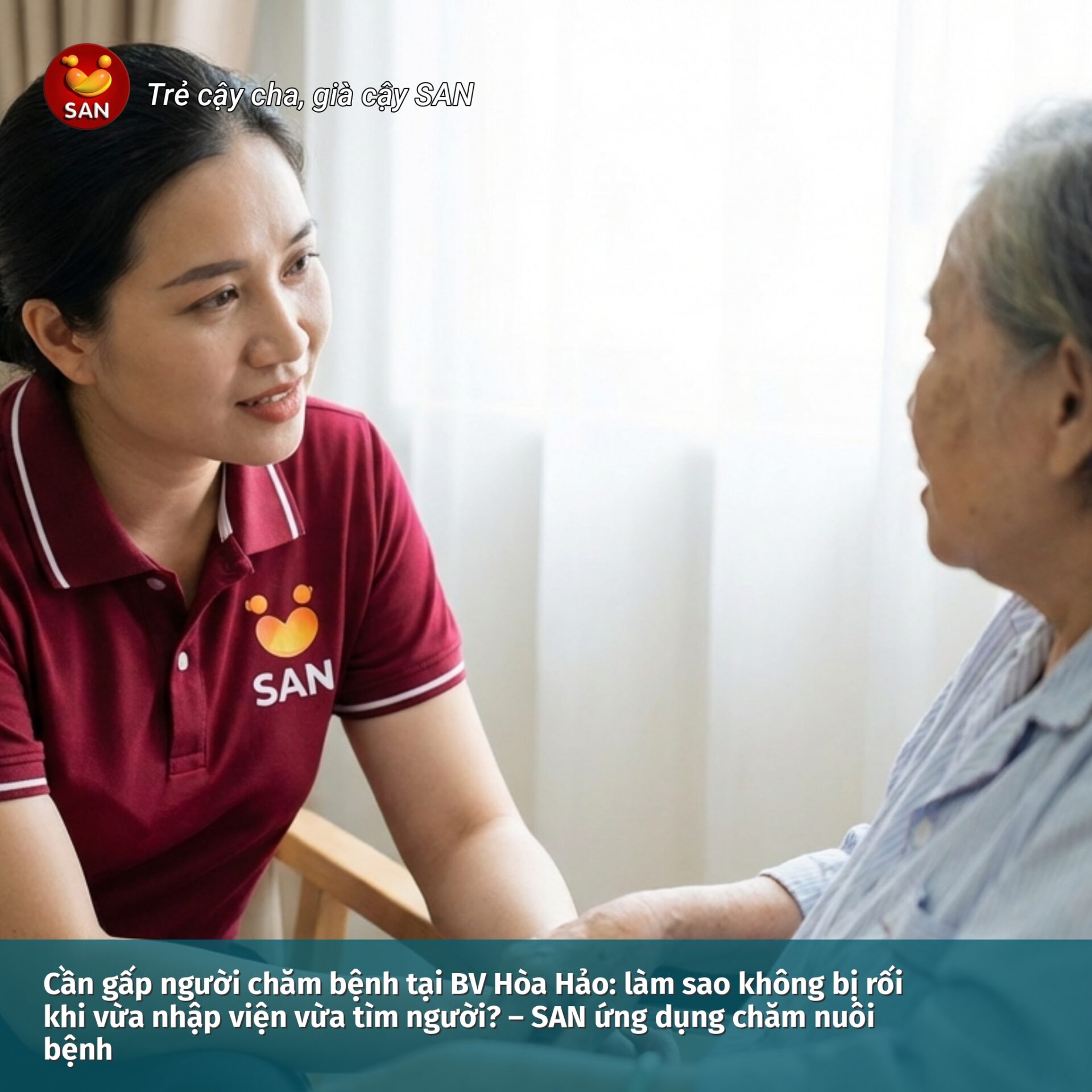 Caring for patients at Hoa Hao Hospital