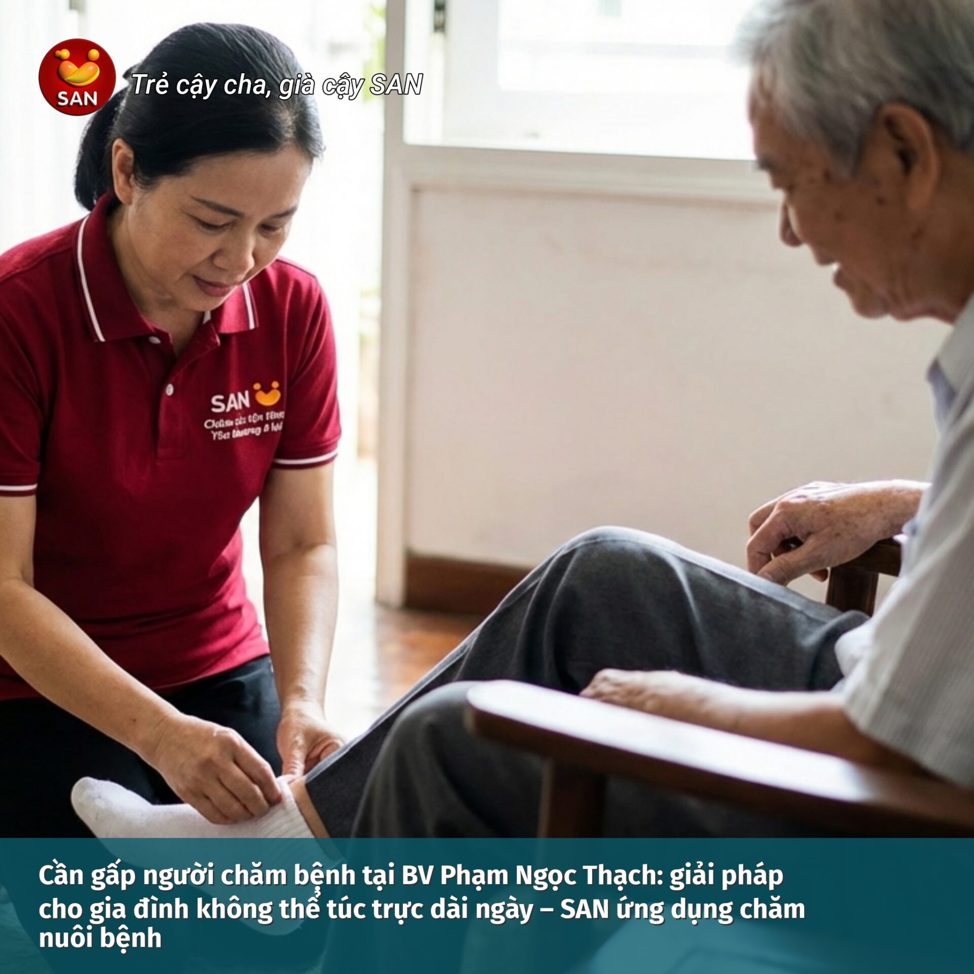 caregivers at Pham Ngoc Thach Hospital