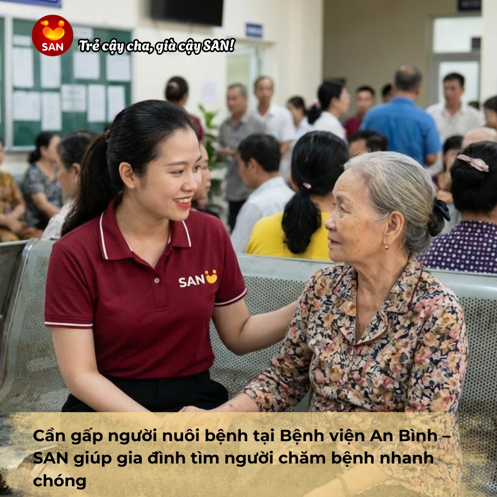 người nuôi bệnh tại Bệnh viện An Bình