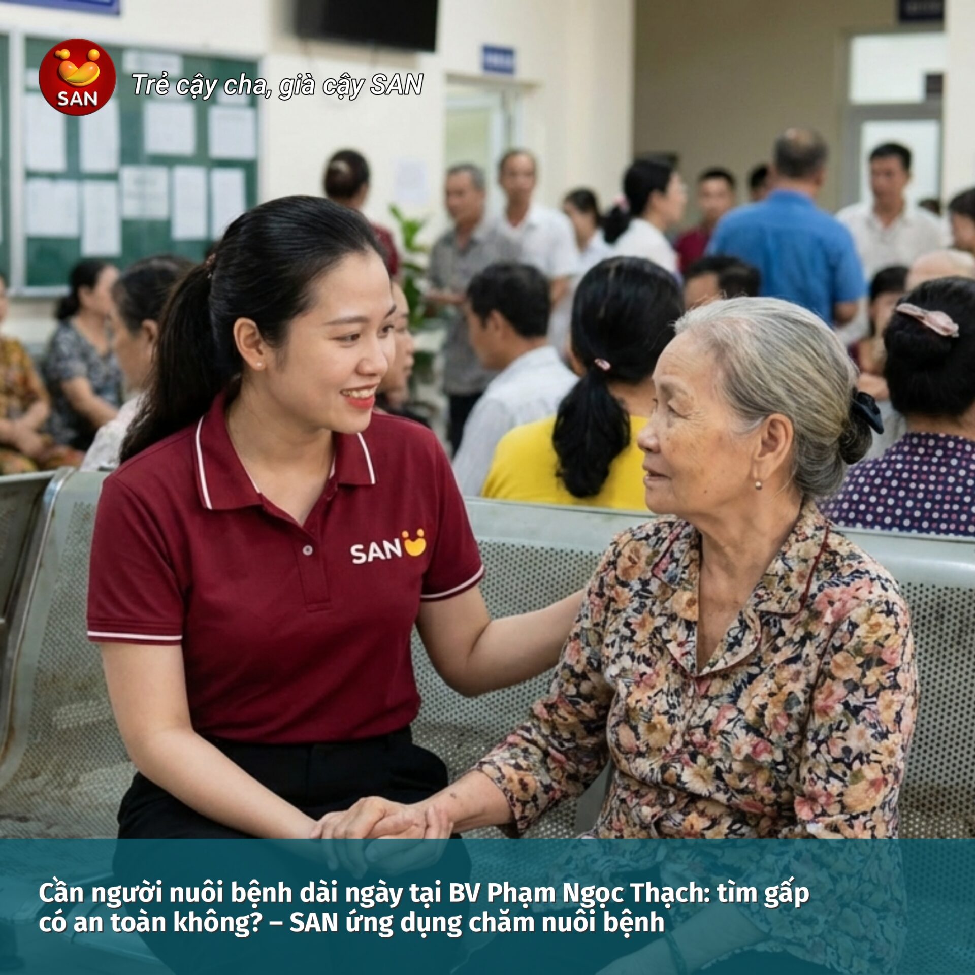 caring for patients at Pham Ngoc Thach Hospital