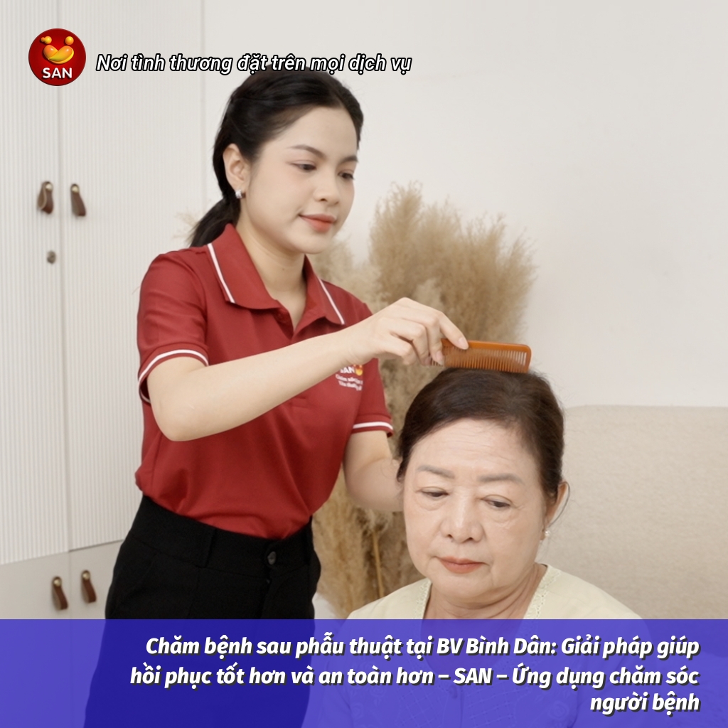 chăm sóc người bệnh tại BV Bình Dân