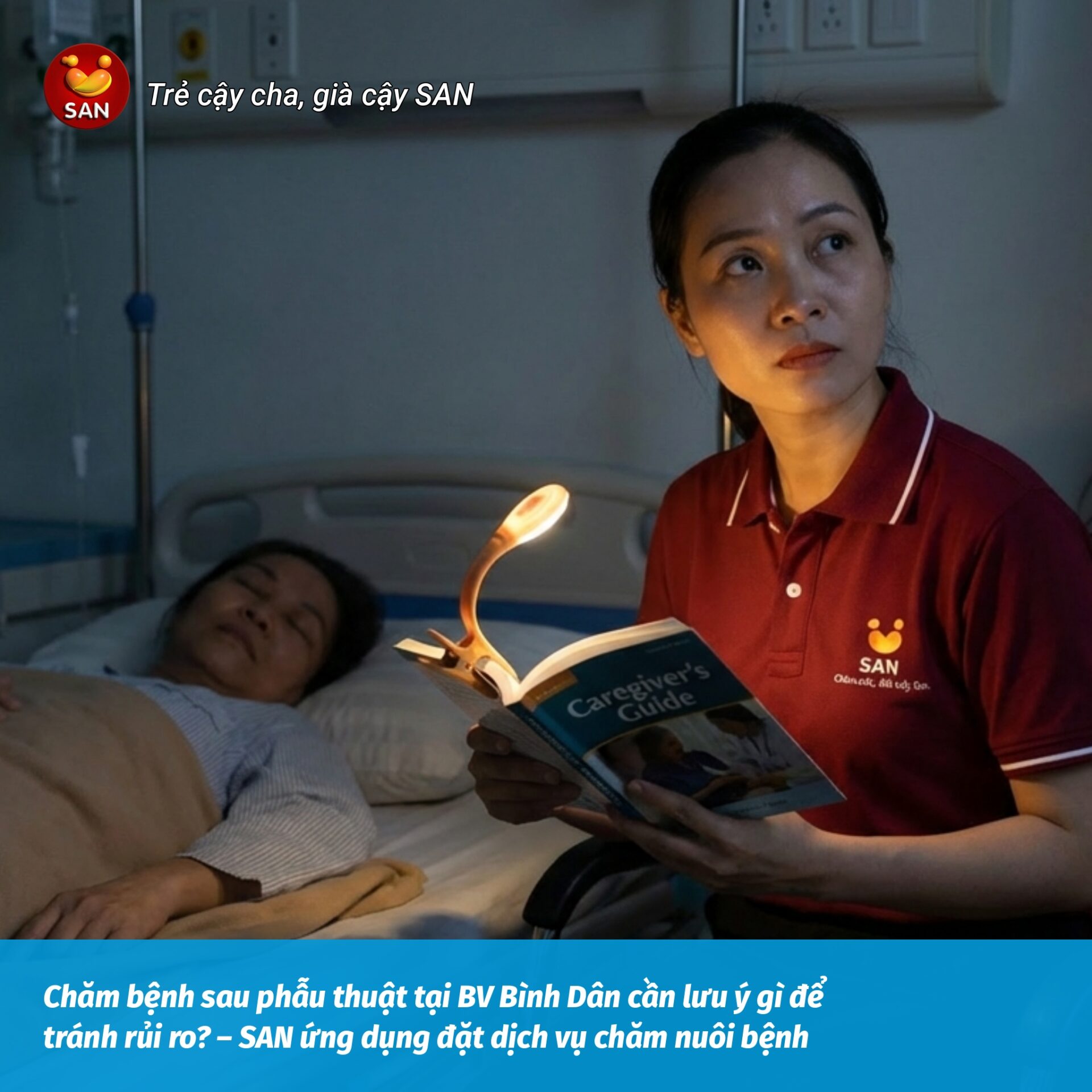chăm bệnh sau phẫu thuật tại BV Bình Dân