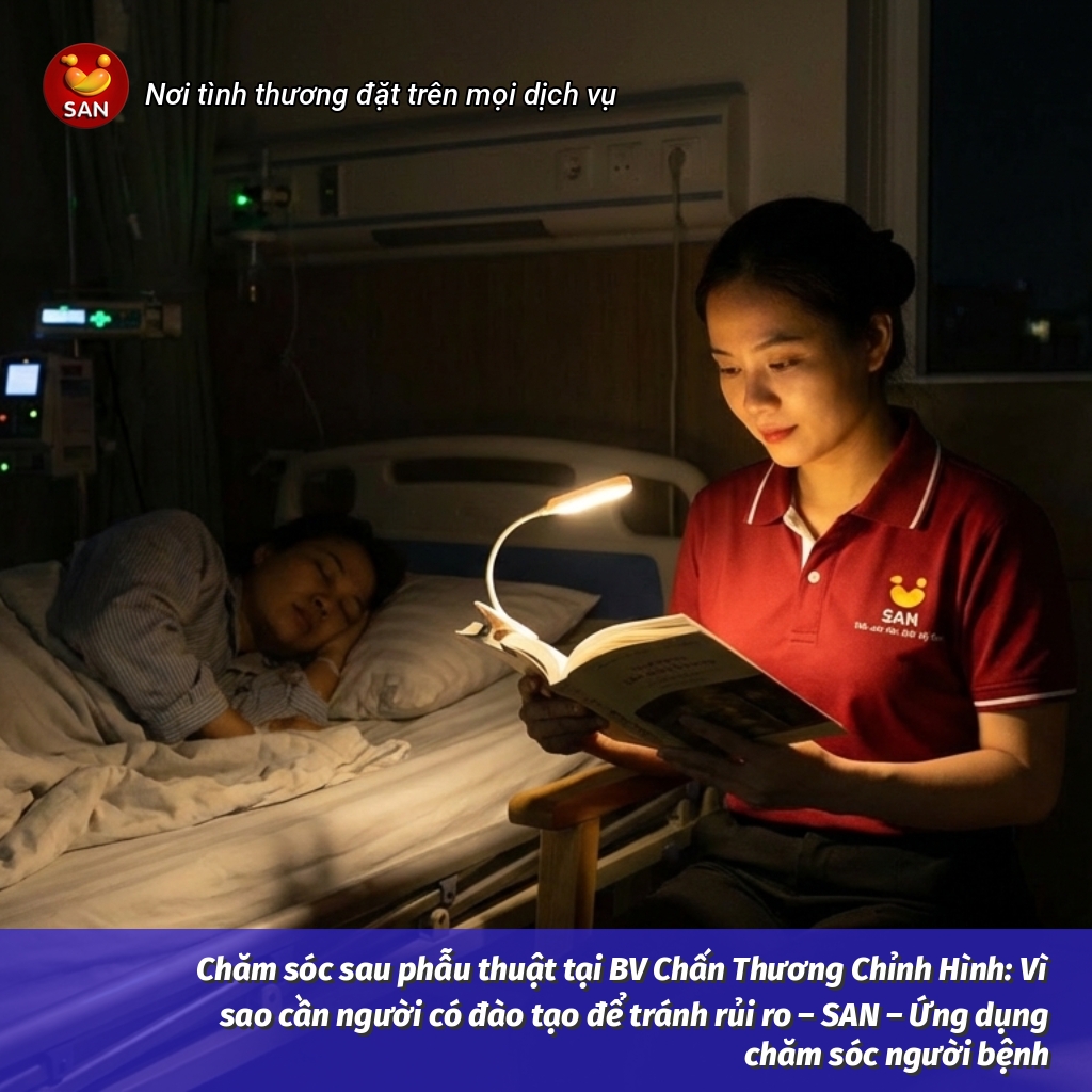 chăm sóc sau phẫu thuật tại BV Chấn Thương Chỉnh Hình