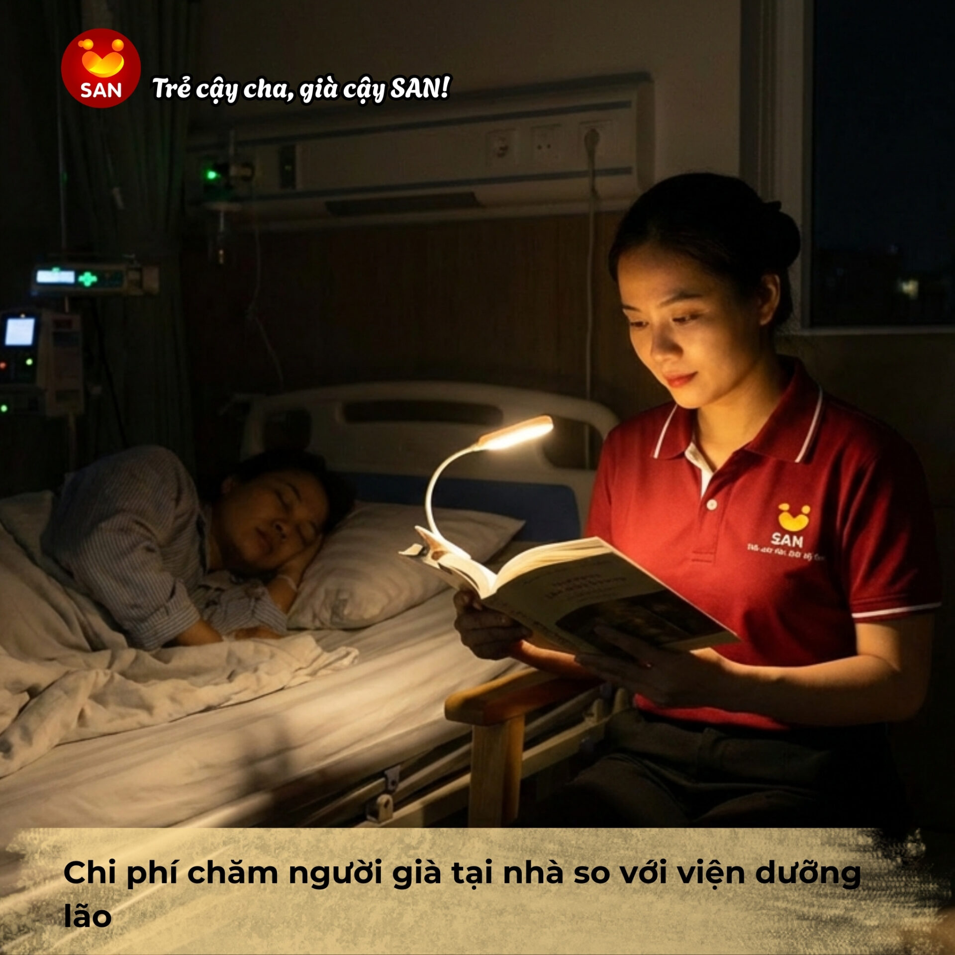 chi phí chăm sóc người già tại nhà
