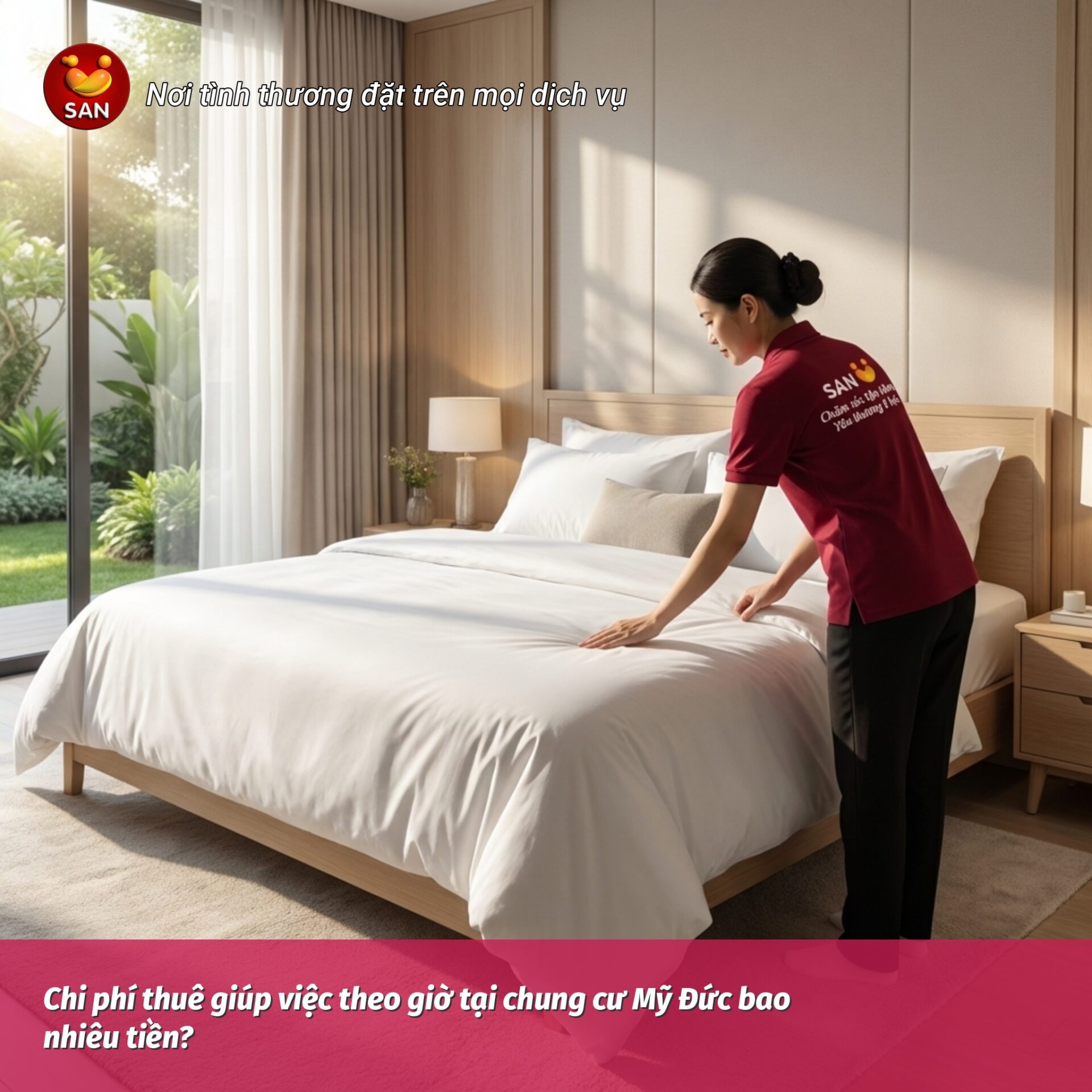 Chi phí thuê giúp việc theo giờ tại chung cư Mỹ Đức bao nhiêu tiền?