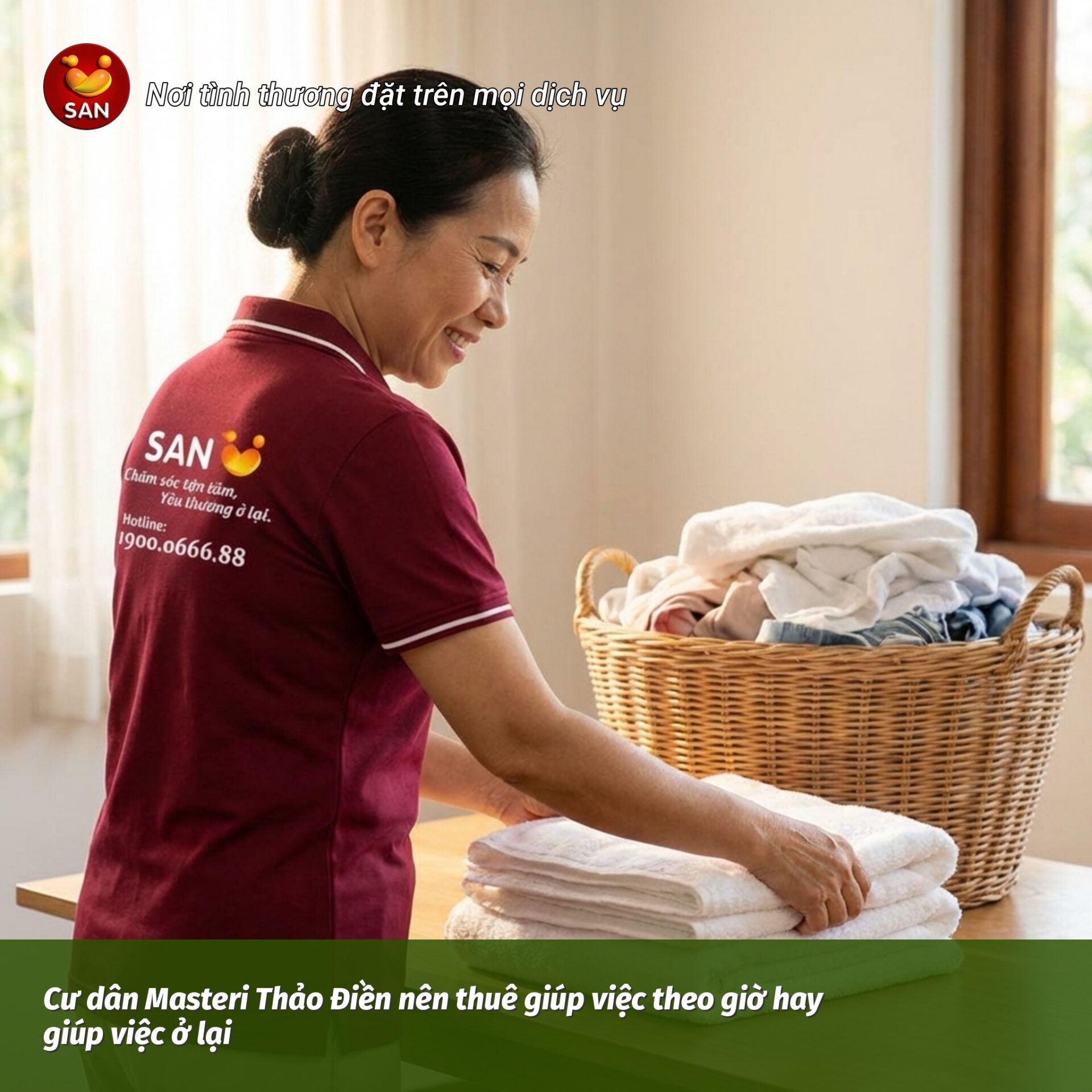 giúp việc theo giờ tại Masteri Thảo Điền
