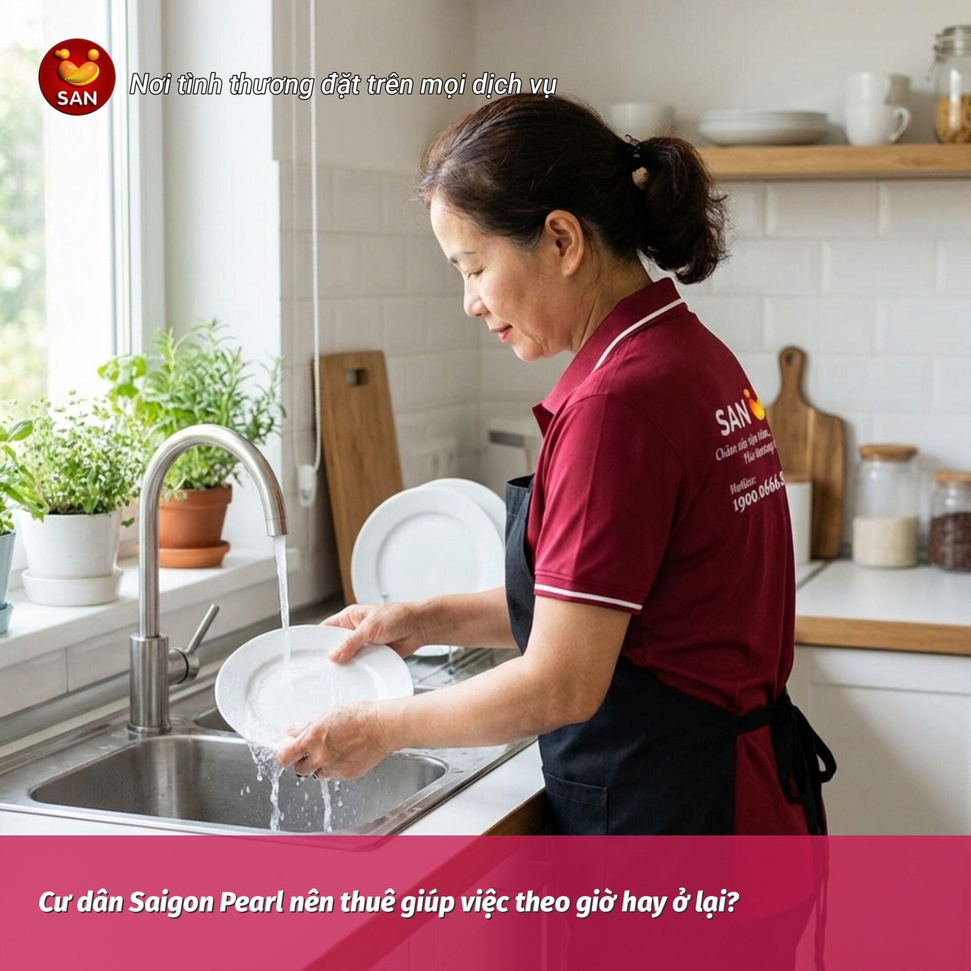 Hourly maid service at Landmark 81