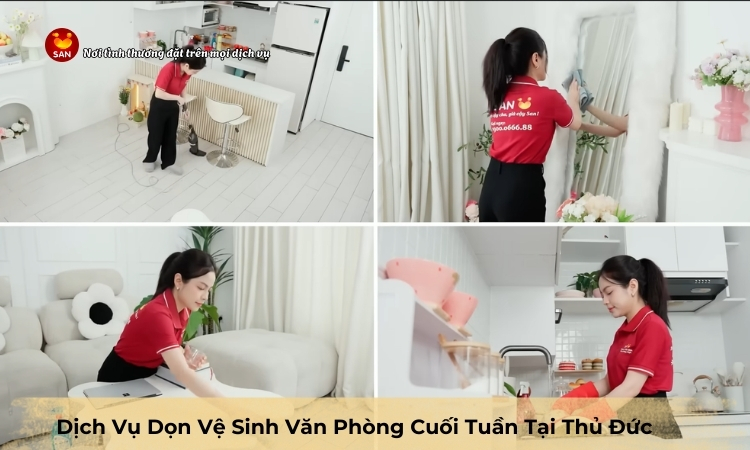 dịch vụ dọn vệ sinh văn phòng cuối tuần tại Thủ Đức