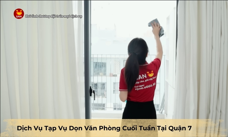 Dịch vụ tạp vụ dọn văn phòng cuối tuần tại Bình Thạnh