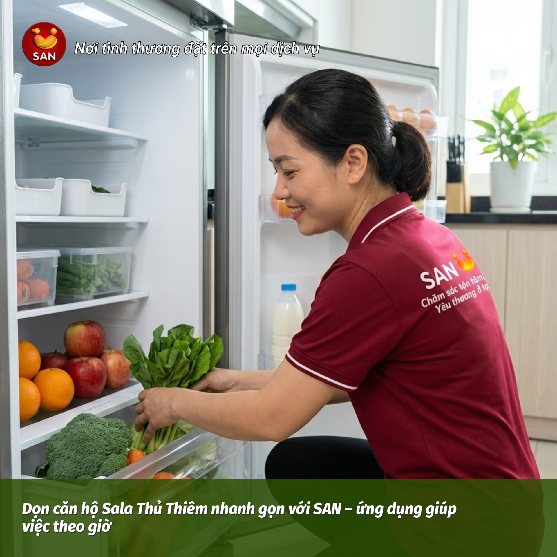 Hourly house cleaning services in Sala Thu Thiem
