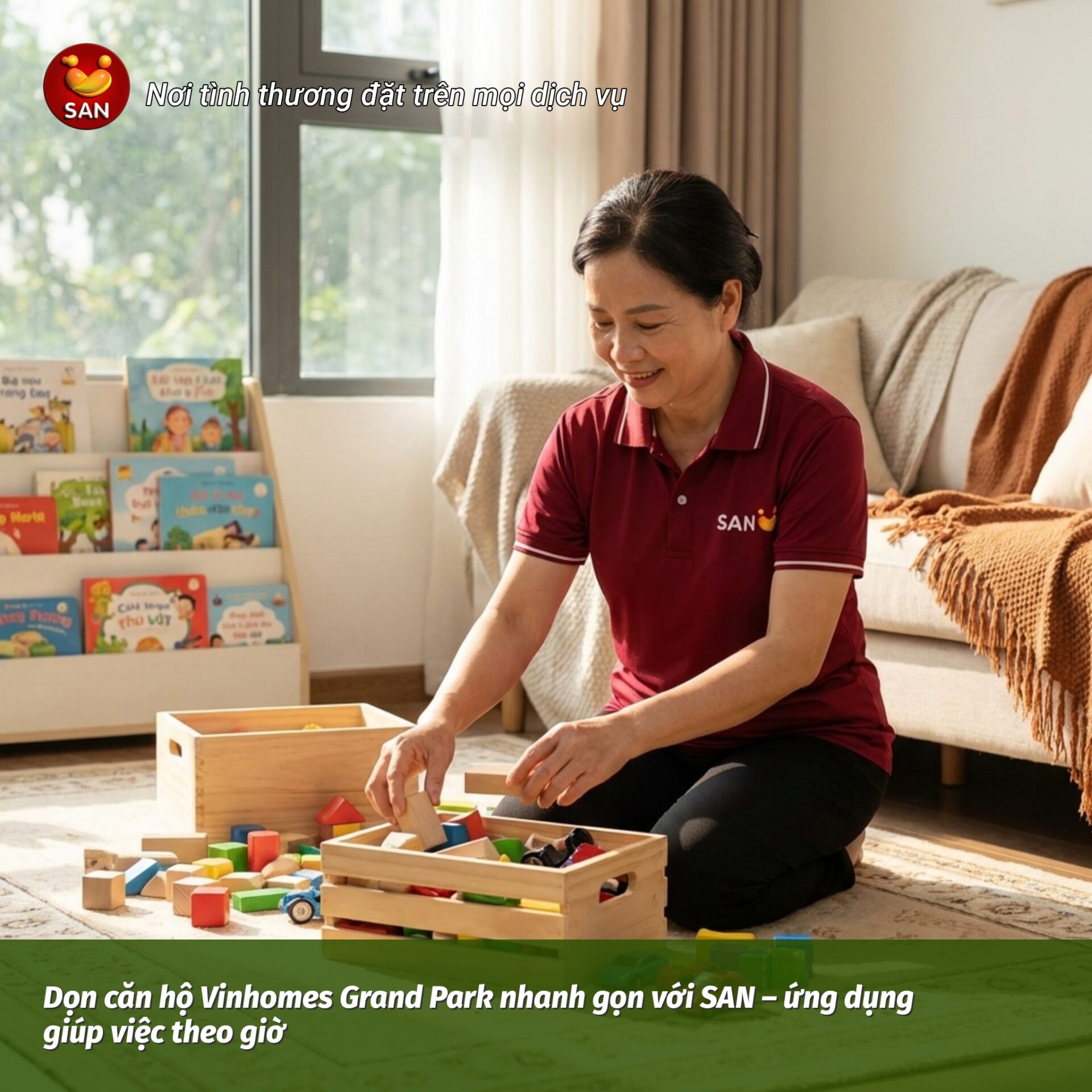 giúp việc theo giờ Vinhomes Grand Park