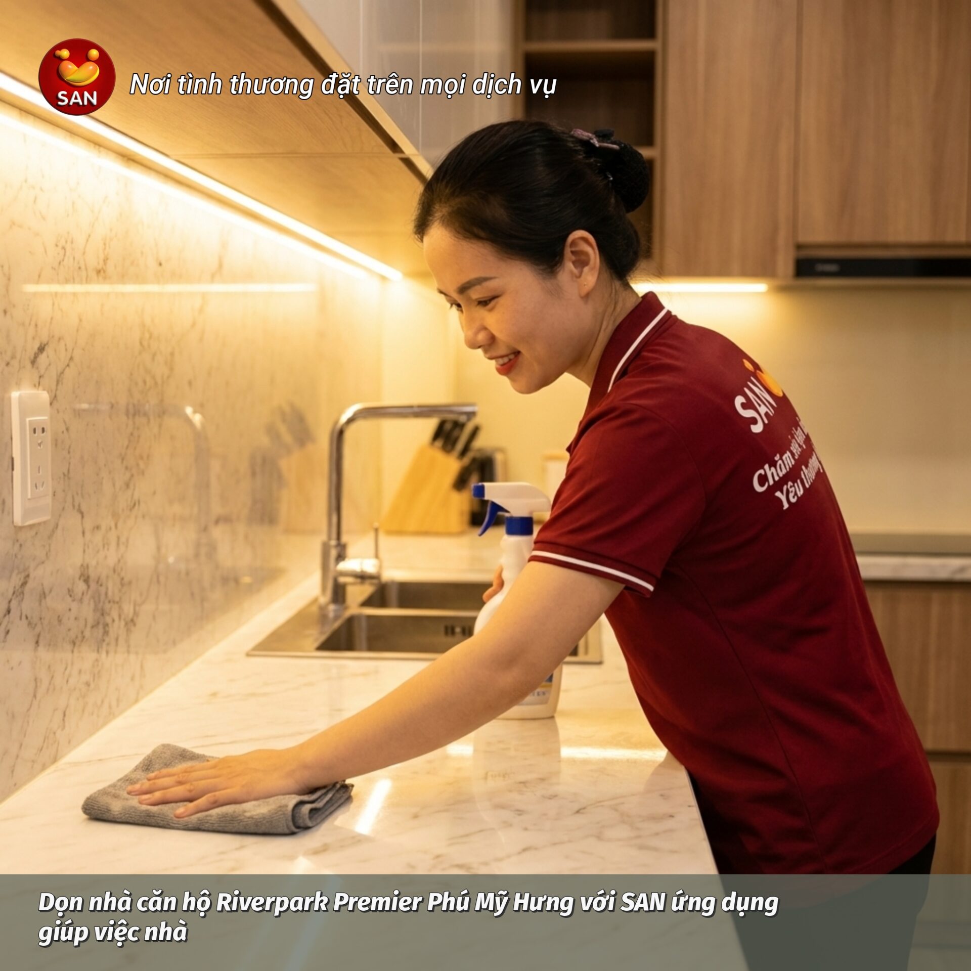 Cleaning service for Riverpark Premier apartment.