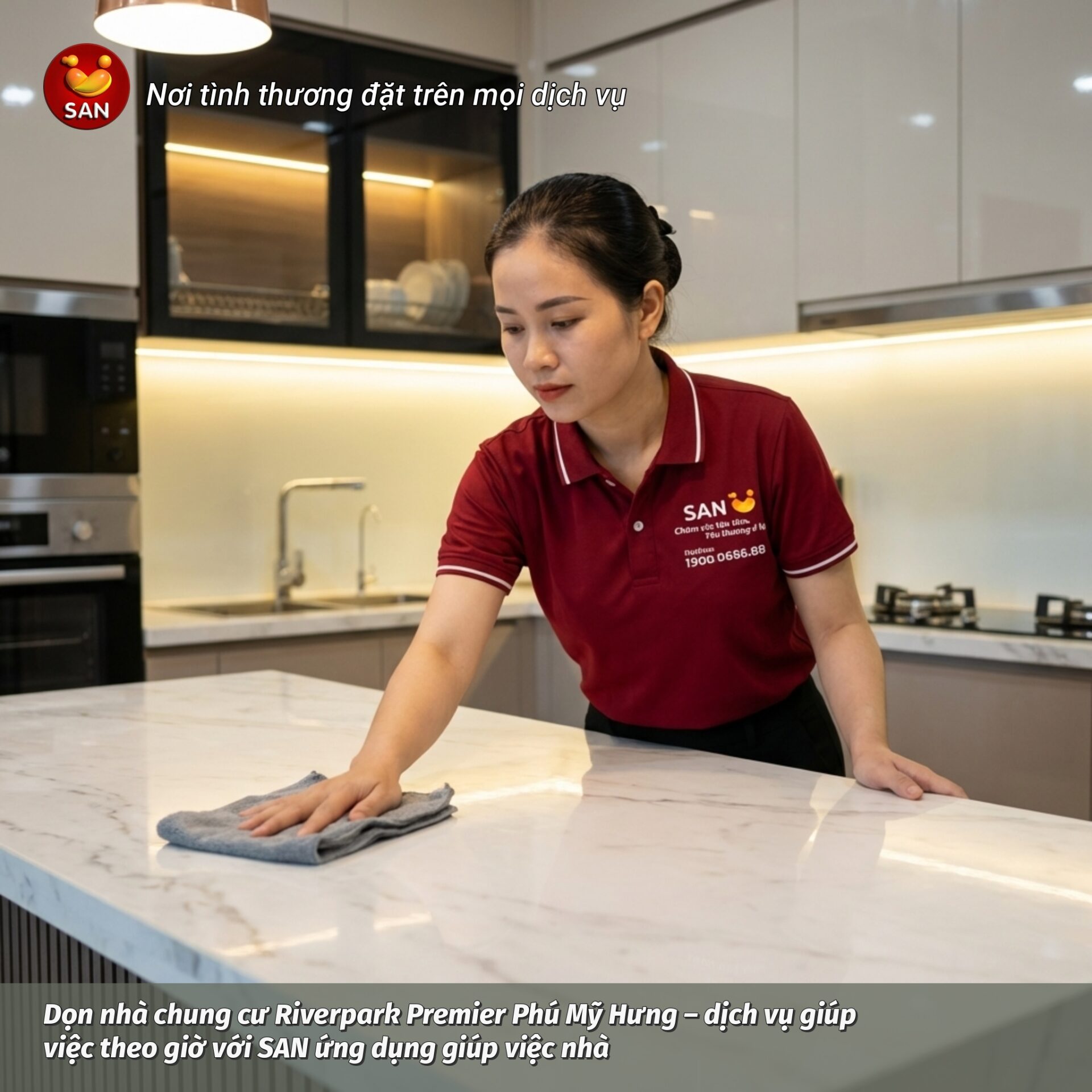 Giúp việc nhà theo giờ Riverpark Premier