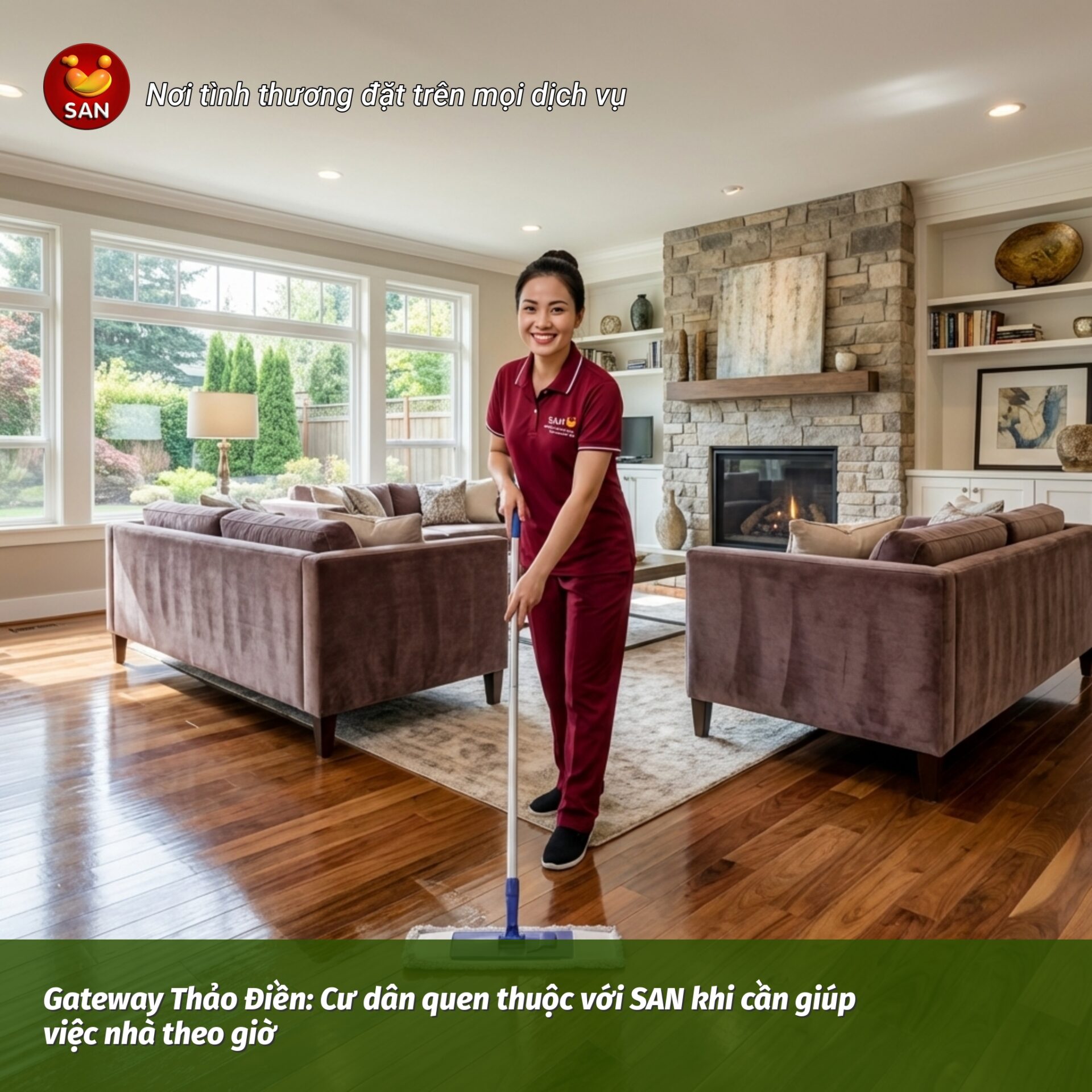 giúp việc nhà theo giờ tại Gateway Thảo Điền