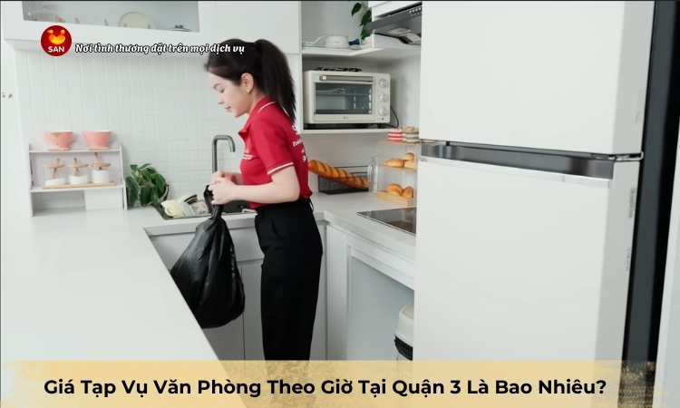 giá tạp vụ văn phòng theo giờ tại Quận 3
