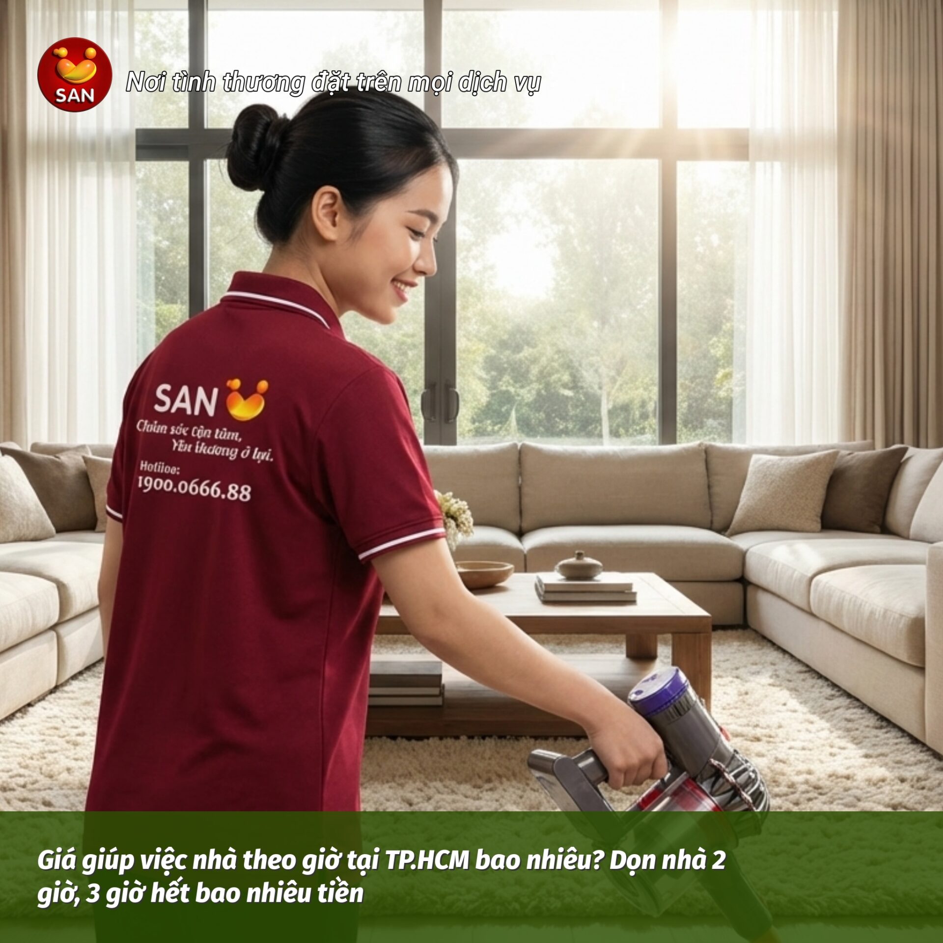How much does hourly house cleaning cost in Ho Chi Minh City? How much does a 2-hour or 3-hour house cleaning cost?