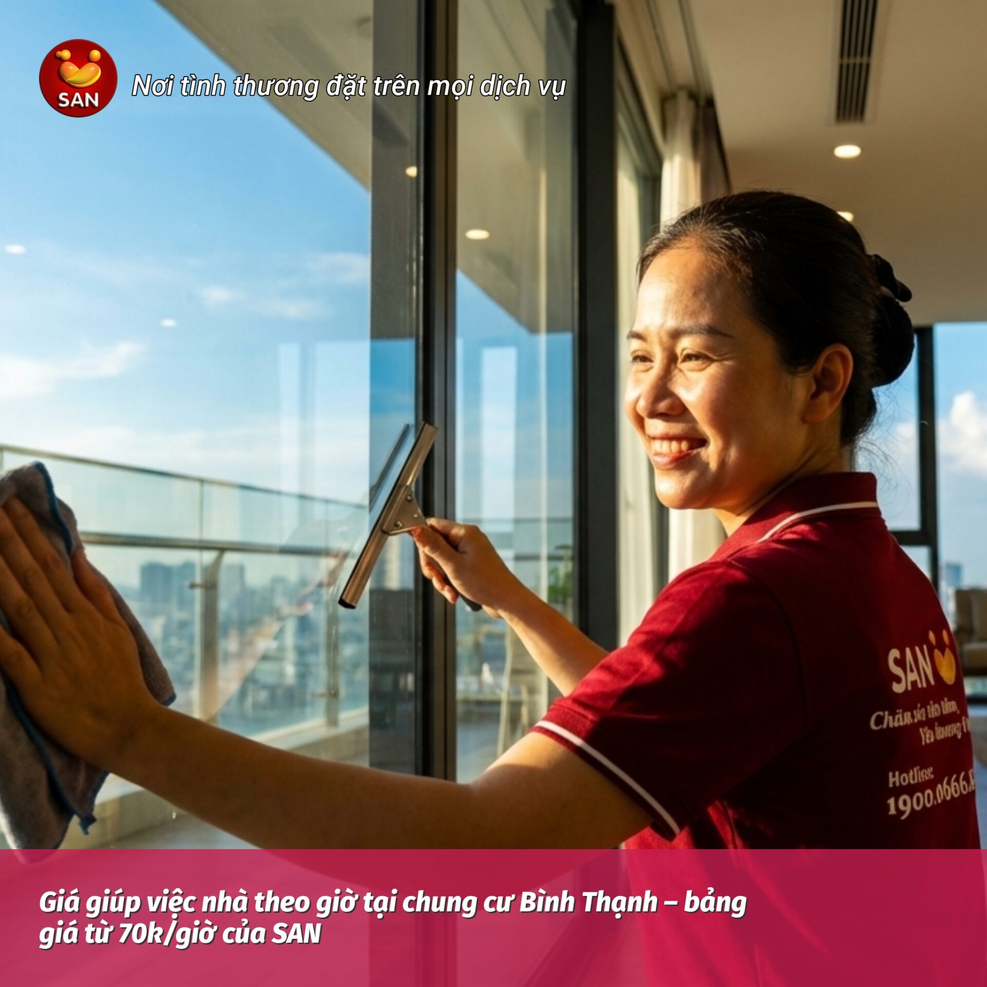 giúp việc nhà theo giờ tại chung cư Bình Thạnh