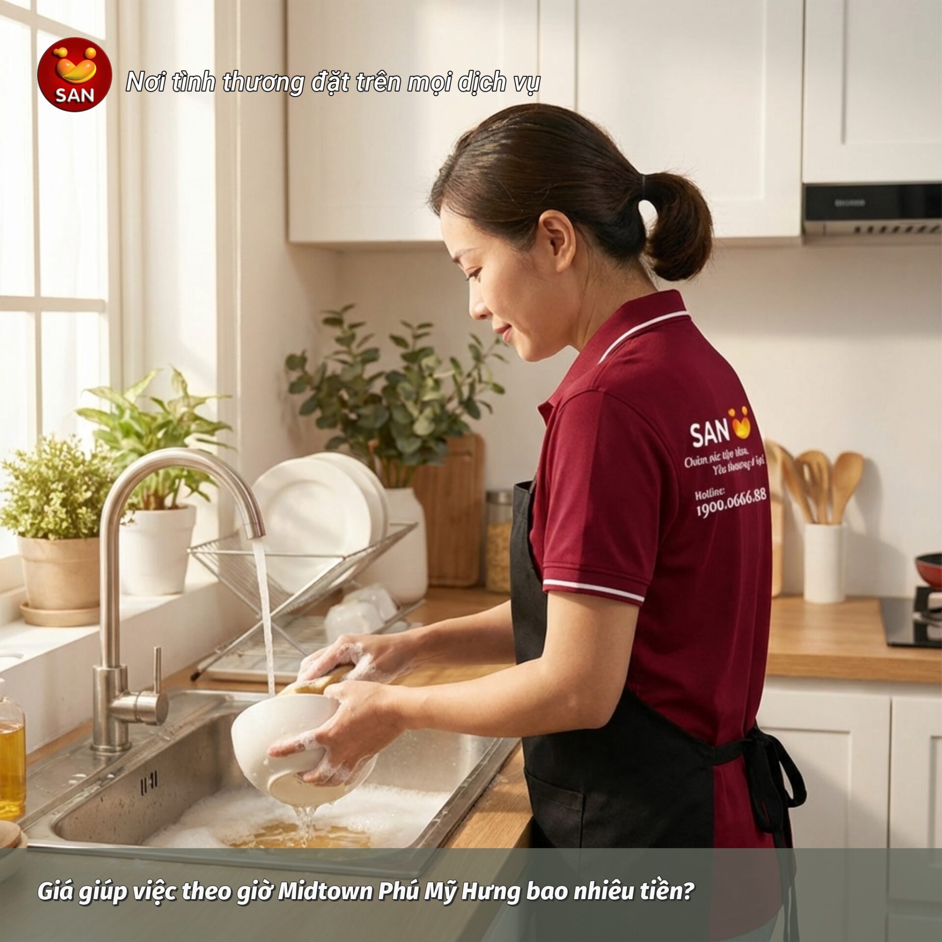 giá giúp việc theo giờ Midtown Phú Mỹ Hưng