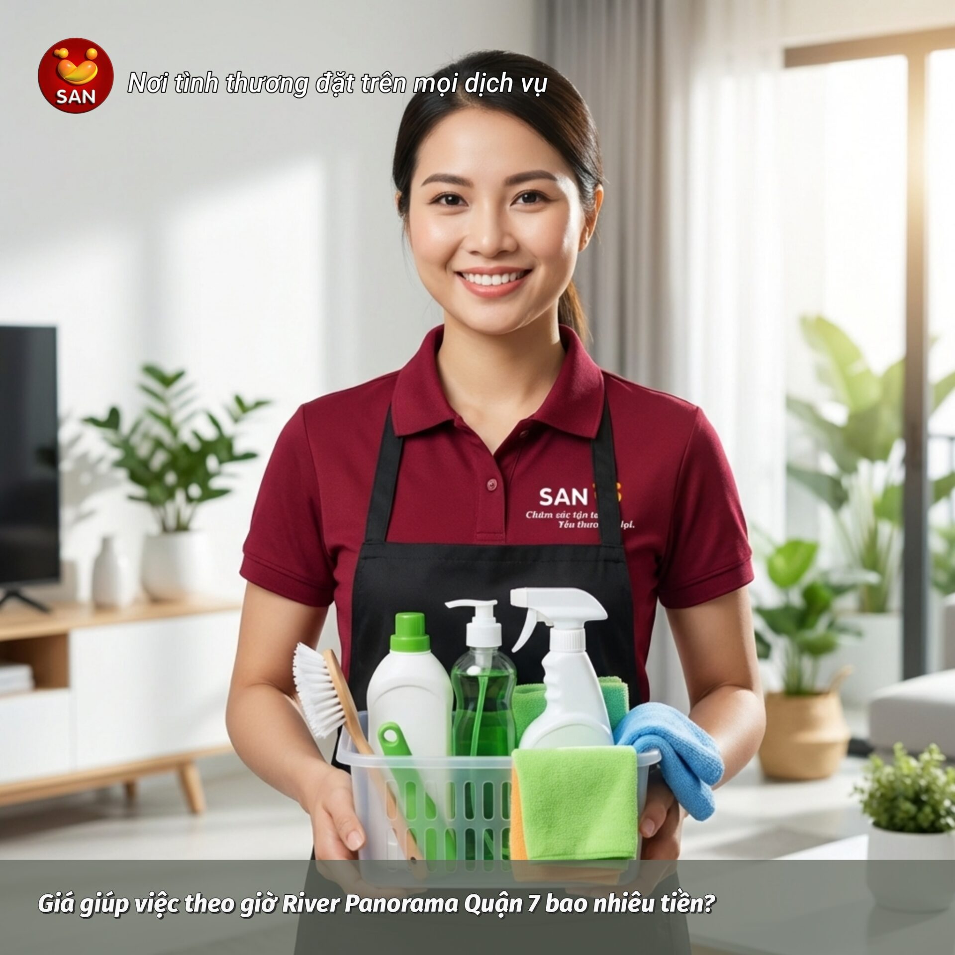 Giá giúp việc theo giờ River Panorama Quận 7 bao nhiêu tiền?